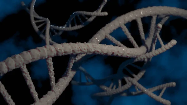 DNA model with imitation of organic structure.3D render