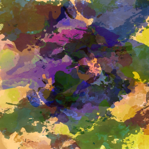 Acuarela colorida abstracta para fondo, plantilla cuádruple. — Foto de Stock