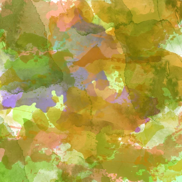 Aquarela colorida abstrata para fundo, modelo quad. — Fotografia de Stock