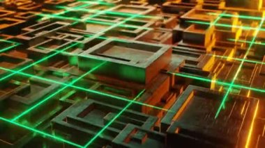 Hi-Tech tarzında hareketsiz ekran koruyucu.