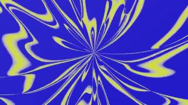 Soyut dairesel, kusursuz döngülü animasyon deseni. Arka planda hareket eden fraktal organik çiçekler