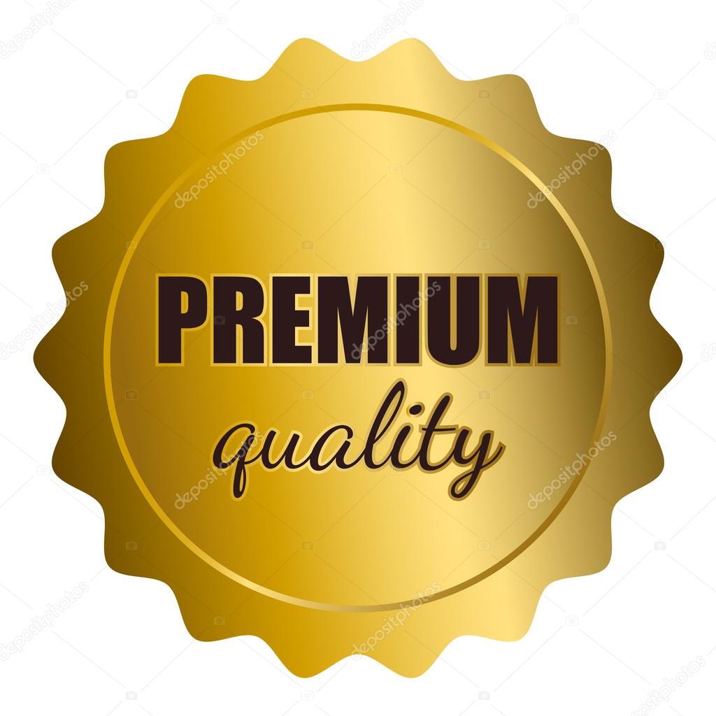 Golden Seal With Premium Quality Text