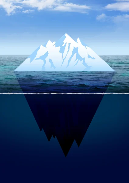 Ilustración de un iceberg —  Fotos de Stock