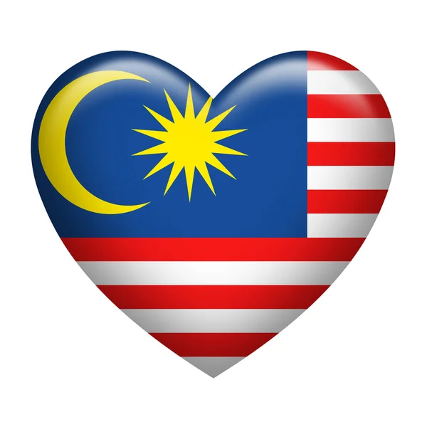 Malaysia Insignia Heart Shape — Stock Photo, Image