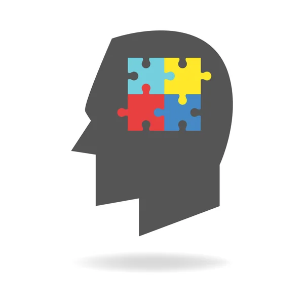 Autism Mind Icon — Stock Vector