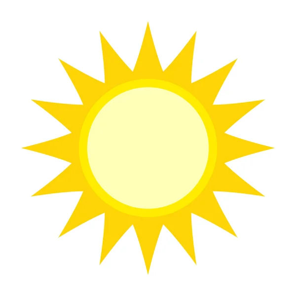 Einfache Grafik der Sonne — Stockvektor