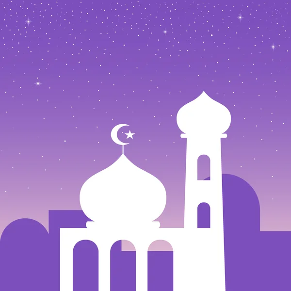 Graphique simple d'une mosquée — Image vectorielle