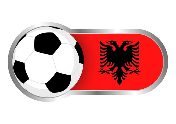 알바니아 축구 아이콘 — 스톡 벡터