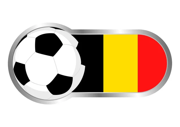 Belgium Soccer Icon — Stock Vector