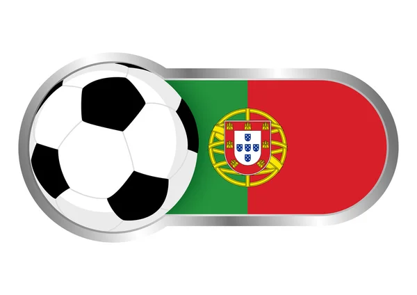 Portugal icono del fútbol — Archivo Imágenes Vectoriales