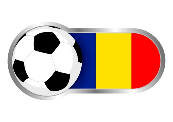 Romania Soccer Icon — Stock Vector