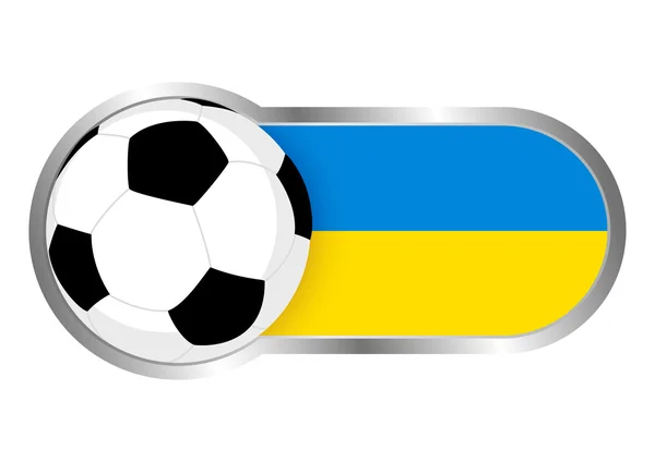 Ukraine Soccer Icon — Stock Vector