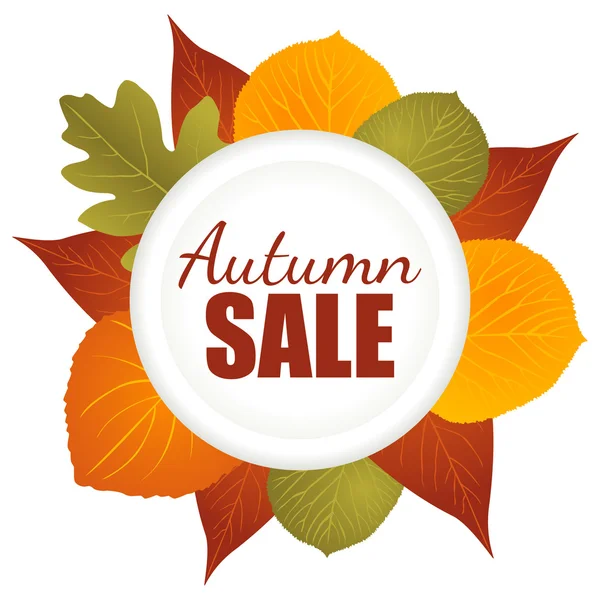 Icono de venta de otoño — Vector de stock