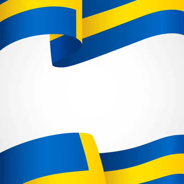 Dekoration av Sverige insignier på vit — Stock vektor