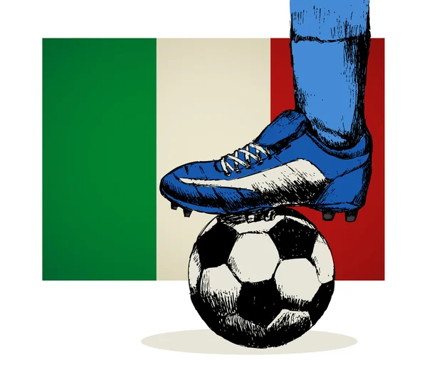 Italië Soccer Team symbool — Stockvector
