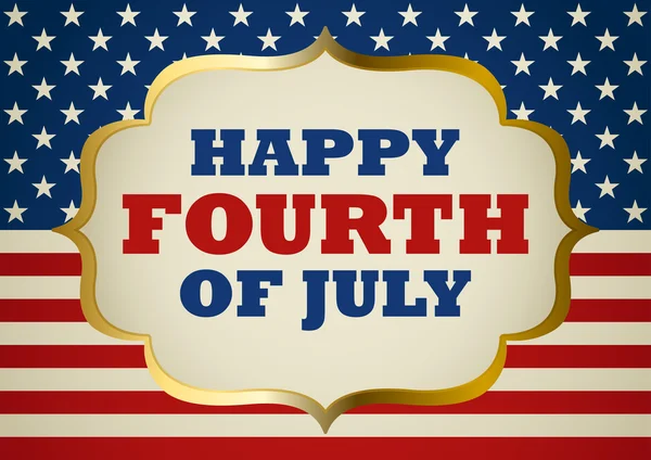 Fourth Of July-symbool — Stockvector