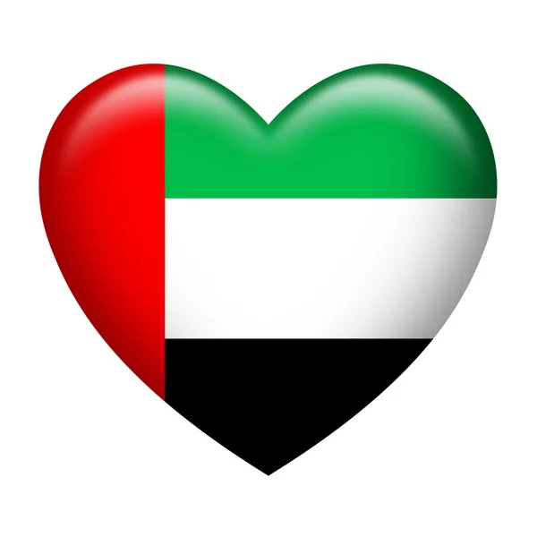 Vereinigte arabische Emirate Insignien Herzform — Stockfoto