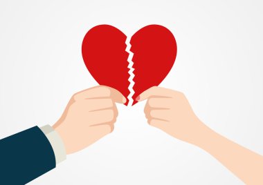 Kalp sembol parçalıyor eller