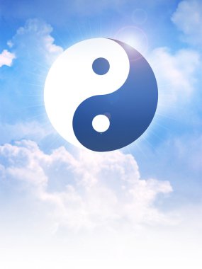 Bulutlar Taoizm Yin ve Yang sembolü