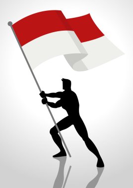 Endonezya veya Monaco bayrak taşıyıcı
