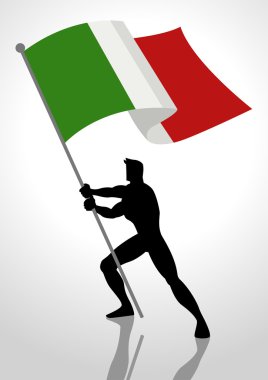 Italy Flag Bearer clipart