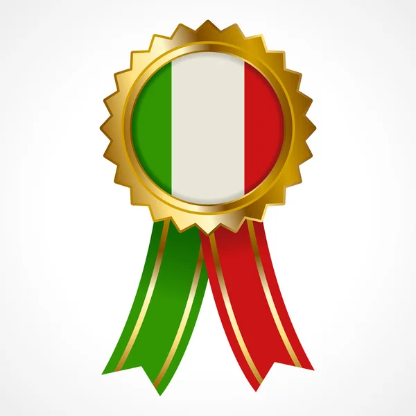 Badge o medaglia d'Italia insegne — Vettoriale Stock