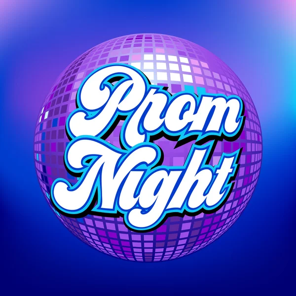 Prom night party background for poster or flyer — Stock Vector