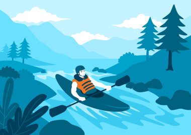 Kano sporunun basit düz vektör çizimi