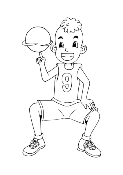 Joueur de basket — Image vectorielle