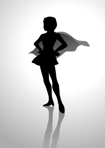 Superheroine — Stock Vector