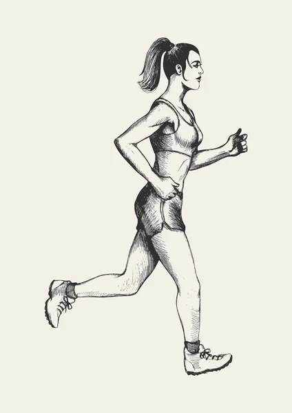 Faire du jogging — Image vectorielle