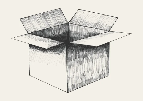 Offene Kiste — Stockvektor
