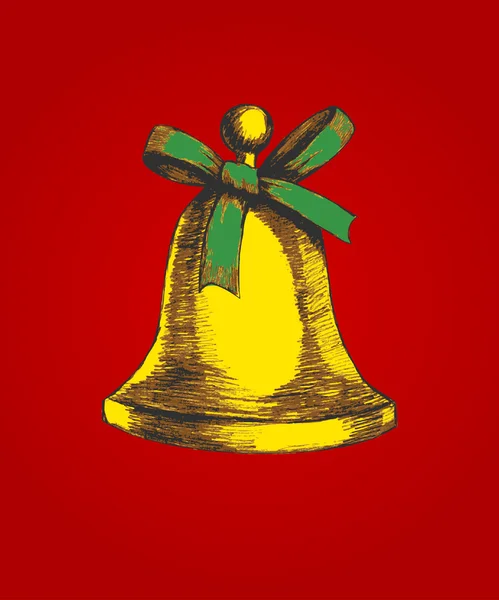 Cloche de Noël — Image vectorielle