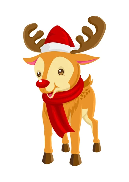 Cute Reindeer — Stock Vector