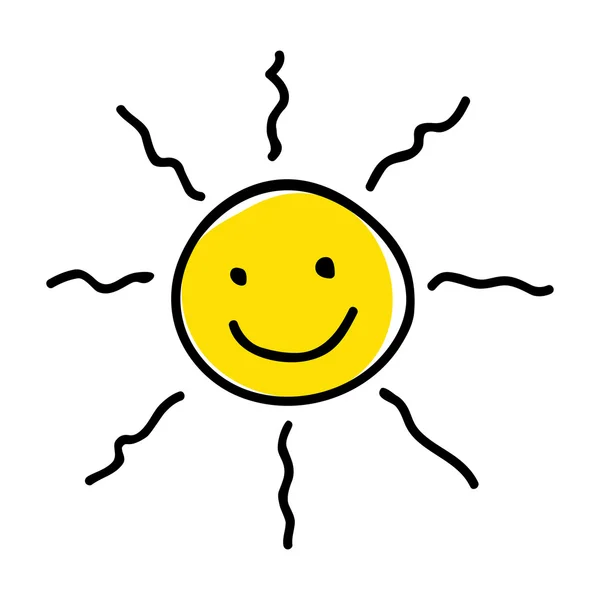 Sun Cartoon — Stock Vector