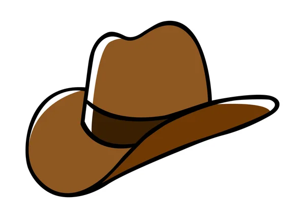 Sombrero de vaquero — Vector de stock