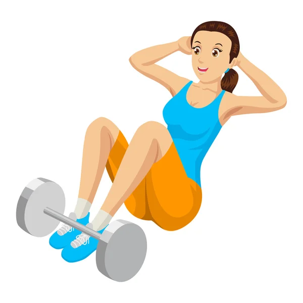 Fitnessübungen — Stockvektor