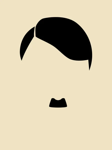 Man's Hair en snor symbool — Stockvector