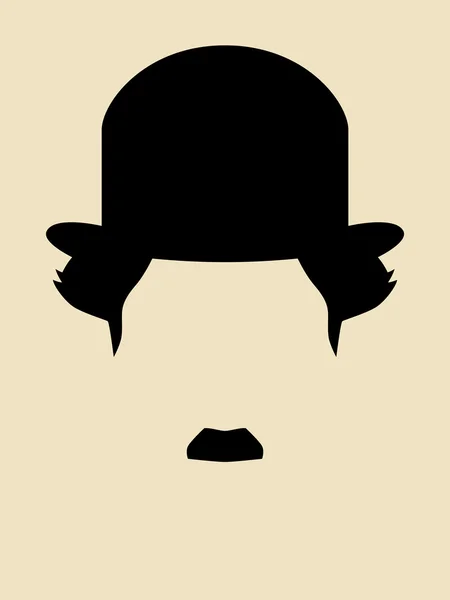 Vintage şapkalı adam — Stok Vektör