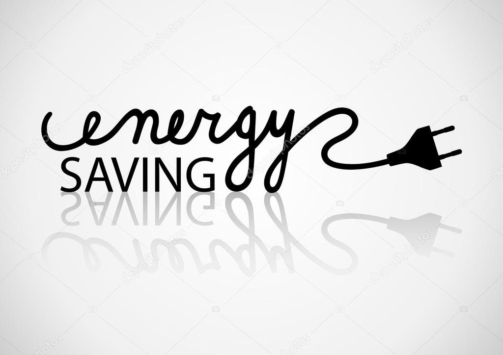 Typography of energy saving
