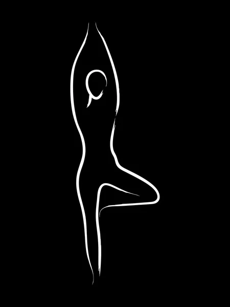 Yoga — Vector de stock