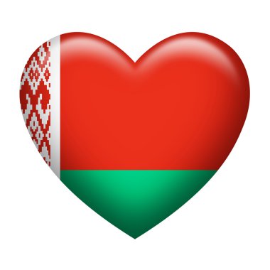 Beyaz Rusya Insignia kalp şekli