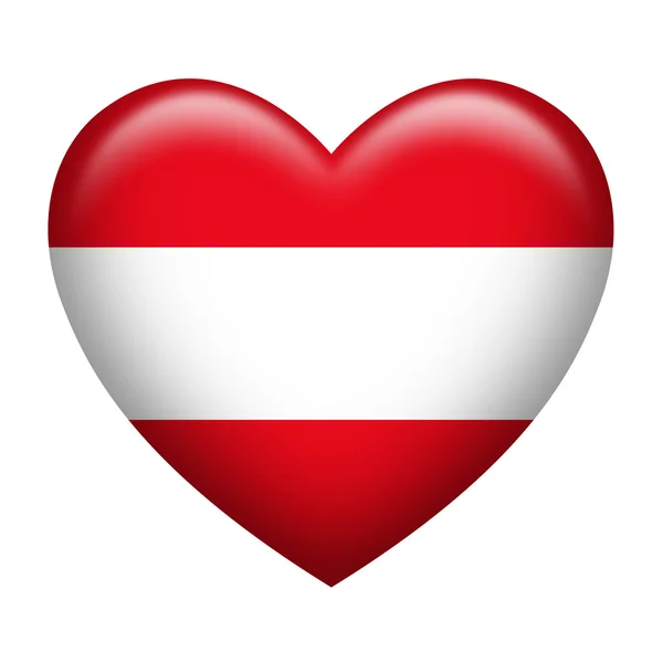 Austrian Insignia Heart Shape — Stock Photo, Image