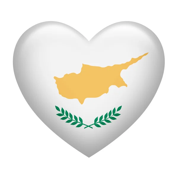 Cyprus Insignia Heart Shape — Φωτογραφία Αρχείου