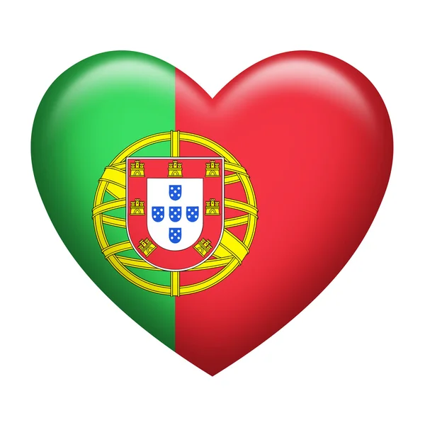 Portugal Insignia hart vorm — Stockfoto