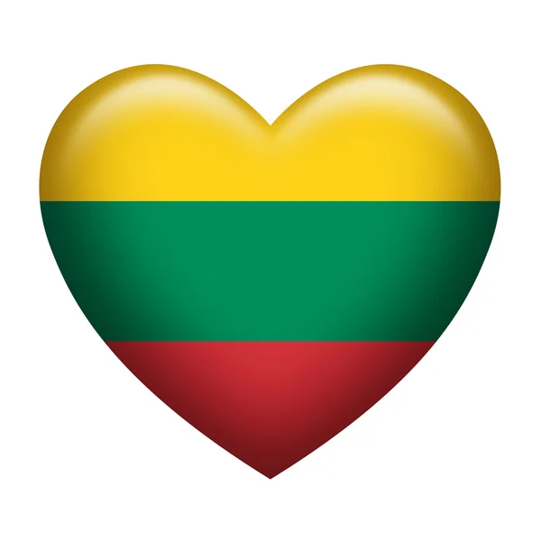 Insignia lituana Forma del corazón —  Fotos de Stock