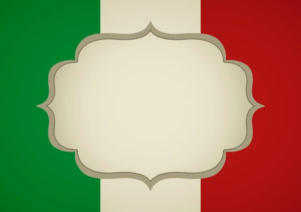 Boş çerçeve üzerinde İtalya amblemi — Stok Vektör