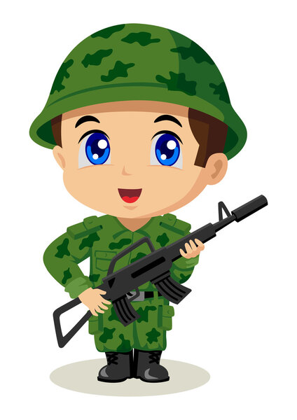 Chibi Soldier Royalty Free Stock Illustrations