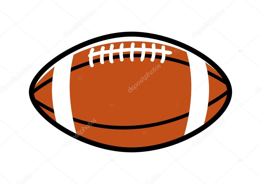 Simple graphic of a rugby ball