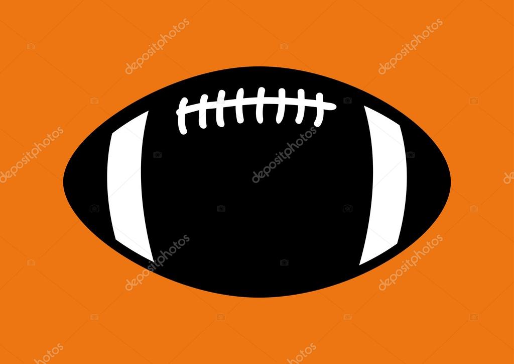 Simple graphic of a rugby ball